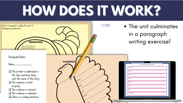 Thanksgiving Reading Activities Short Story By O. Henry  Printable and Digital