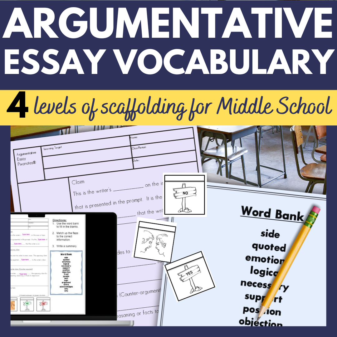 Argumentative Writing Vocabulary Guided Notes