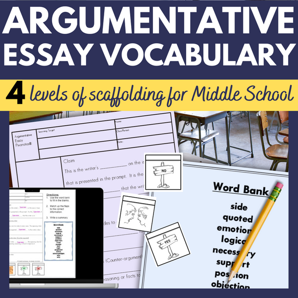 Argumentative Writing Vocabulary Guided Notes