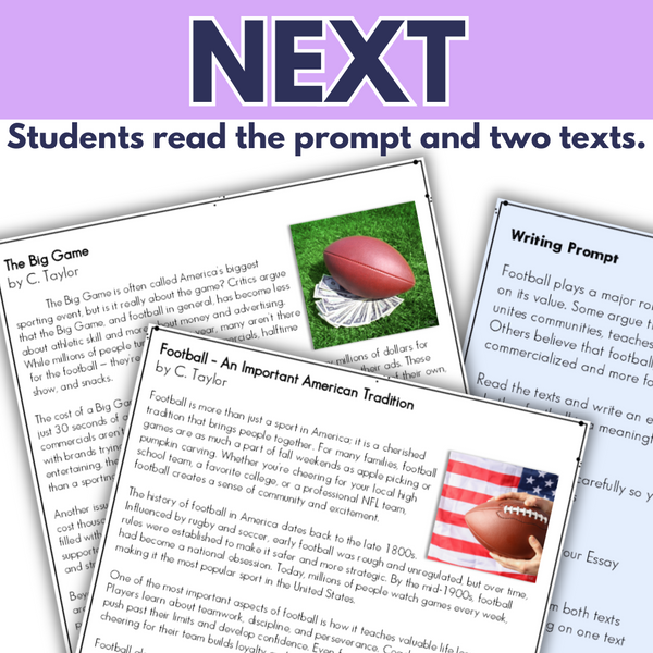 Argumentative Essay Writing Middle School Challenge Activity Printable