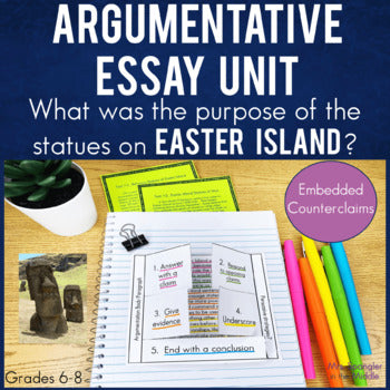 Argumentative Essay Writing with Texts, Interactive Notebook Foldables, Cornell Notes, PowerPoint