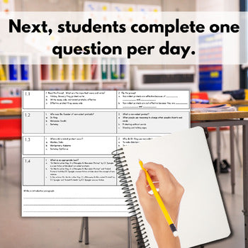 Argumentative Essay Writing Daily Review Bell Ringer - Dr. Martin Luther King Jr.