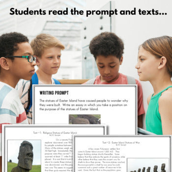 Argumentative Essay Writing Task Cards - Text-based!