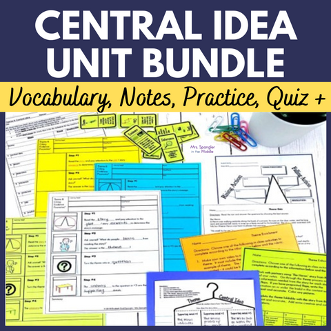 Central Idea Main Idea Central Message UNIT BUNDLE!