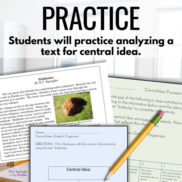 Central Idea Main Idea Central Message UNIT BUNDLE!