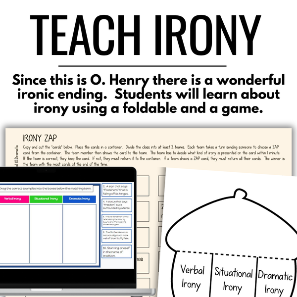 Thanksgiving Reading Activities Short Story By O. Henry  Printable and Digital