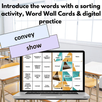 Florida FAST ELA State Test Prep Vocabulary Building Activities - Middle School
