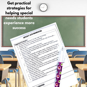 Special Needs Strategies Flipbook
