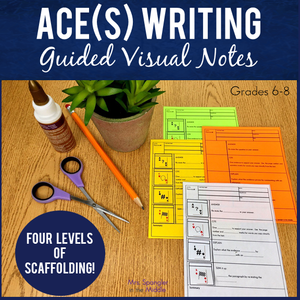 ACE Expository Writing Strategy Pixanotes® - great for SPED/ELL!
