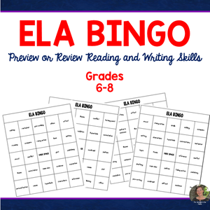 ELA BINGO - Literary & Writing Terms