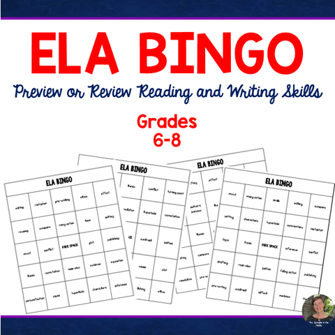 ELA BINGO - Literary & Writing Terms