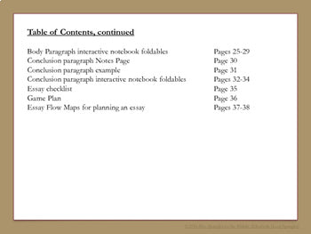 Informative Essay Writing with Texts Notes Interactive Notebook