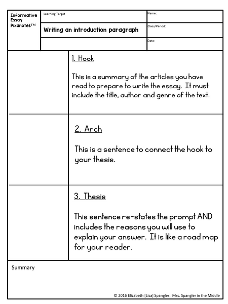 Informative Essay Pixanotes® (Text Based) for Grades 7-9 with Games & More!