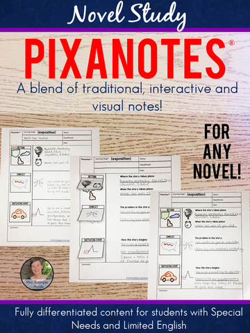 Novel Study Pixanotes® ~ for ANY Novel!