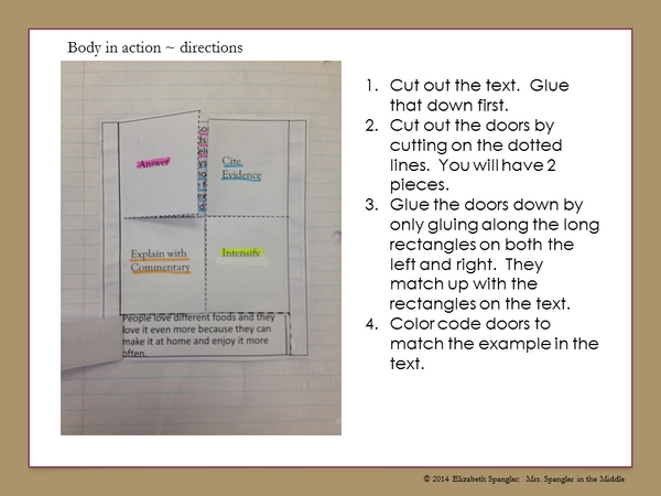 Informative Essay Writing with Texts Notes Interactive Notebook