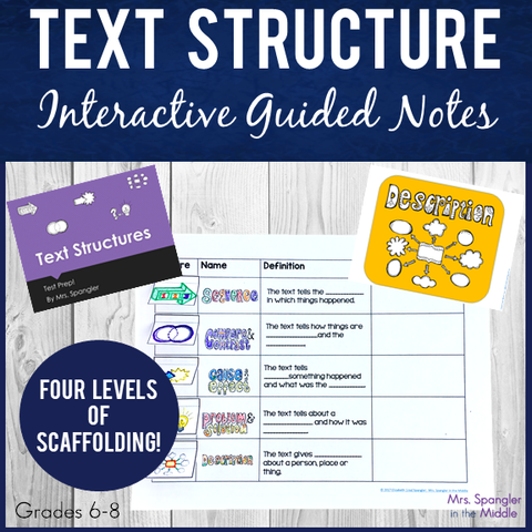 Text Structures PIXANOTES® +PowerPoint, texts, posters & more!