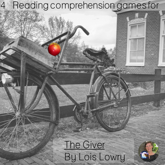The Giver reading comprehension GAMES ~ 4 Games in all!