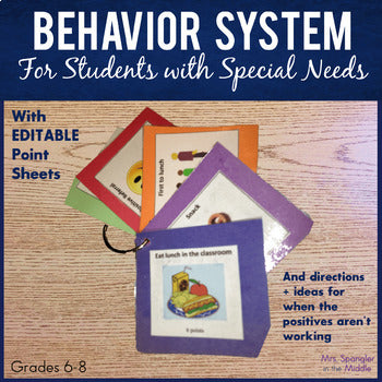 Behavior System - Great Visual Plan for Students with Special Needs